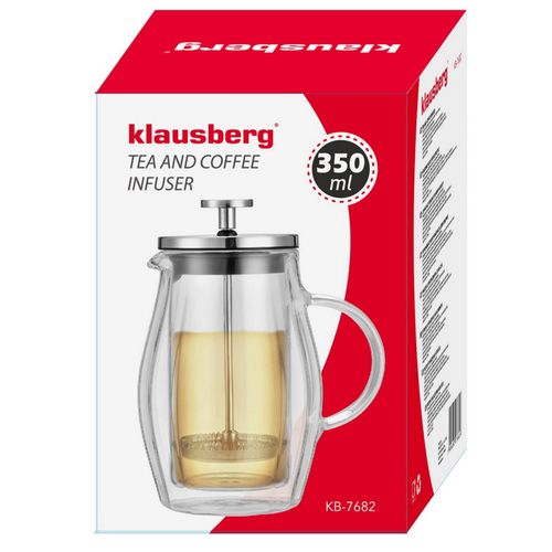 zaparzacz tłokowy do kawy/herbaty termiczny 350ml klausberg kb-7682 na Arena.pl