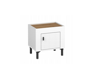 Nowoczesny Stolik Nocny 48 cm Biały ROSA DL 3 kolory