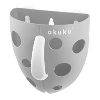 Pojemnik organizer na zabawki kąpielowe - SZARY