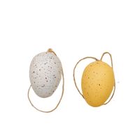 Jajka plastikowe z zawieszką 4 cm 12 szt