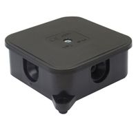 Puszka czarna natynkowa 027-05 85x85x35 IP44 ViPlast