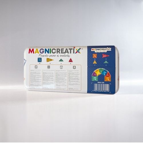 MINI Klocki Magnetyczne MAGNICREATIX Mini Tiles – 28 el. + 2 GRATIS! na Arena.pl