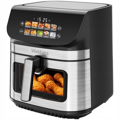 FRYTKOWNICA BEZTŁUSZCZOWA AIR FRYER 8,8L NIEPRZYWIERAJĄCA WEBBER 10 P na Arena.pl