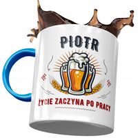 Kubek Błękitny Dla Piotra Piotrka Kolegi Prezent Z Nadrukiem Ze Zdjęciem