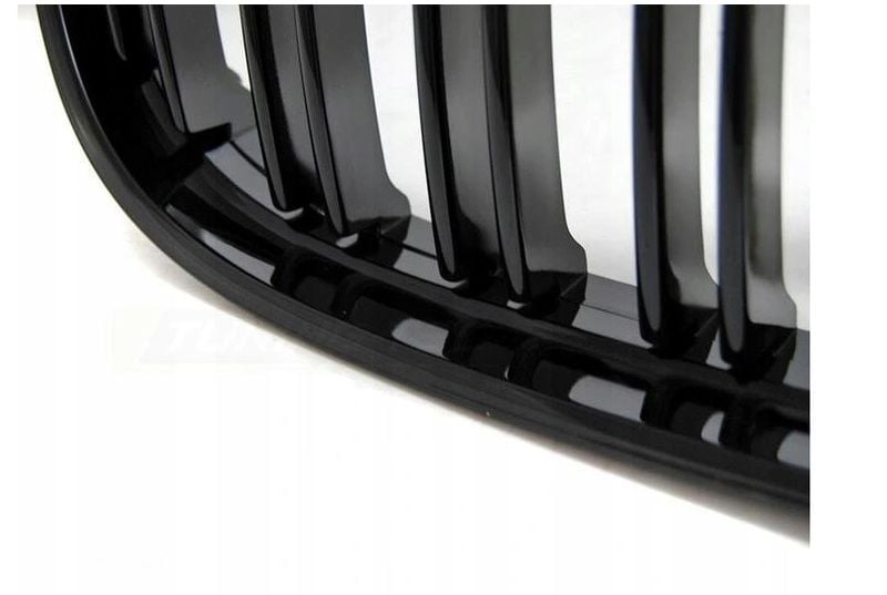 GRILL NERKI BMW E90 E91 09-11 BLACK POŁYSK DOUBLE zdjęcie 3