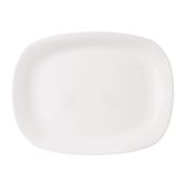Półmisek Szklany Biały Prostokątny Talerz do Przekąsek Przystawek Dań 28 cm