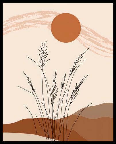 Plakat 40x50cm Złote Źdźbła na Arena.pl
