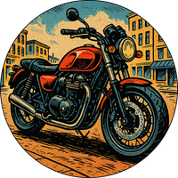 Opłatek na tort Motor Yamaha Harley Davidson VSK Cross