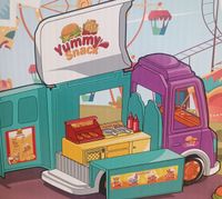 SAMOCHÓD DLA LALEK KAMPER 2w1 Food Truck Restauracja Zestaw Różowy