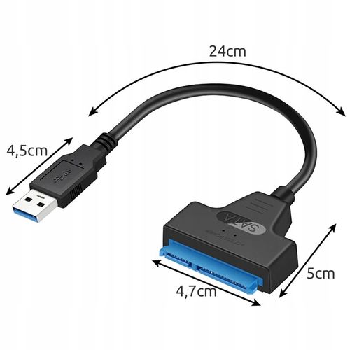 Sata Adapter USB SSD 3.0 do Dysku HDD na Dysk Przejściówka Kabel Dysków 2,5 na Arena.pl