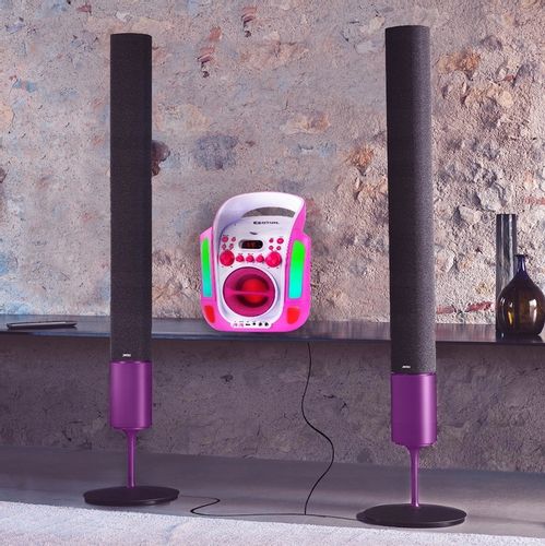Zestaw KARAOKE głośnik bluetooth CD+G/2 mikrofony na Arena.pl