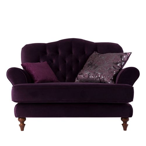 Sofa welurowa Carmen fioletowa na Arena.pl
