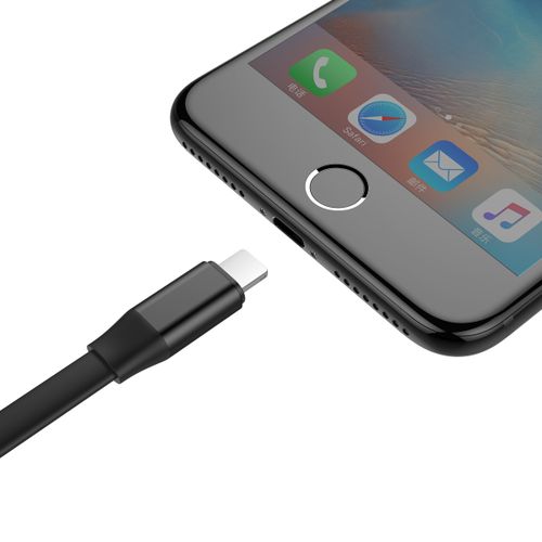 Kabel USB Micro Iphone 2w1 Baseus Portable 23cm 2A czarny na Arena.pl