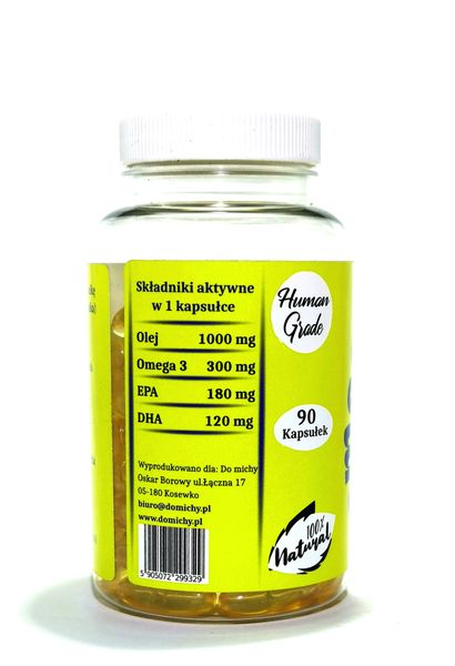 Olej Omega-3 dla psa Do michy 90 kapsułek zdjęcie 3