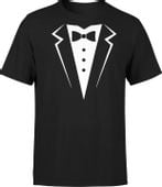 KOSZULKA SMOKING Z NADRUKIEM MĘSKA KRAWAT ROZM M T-SHIRT MĘSKI TSHIRT