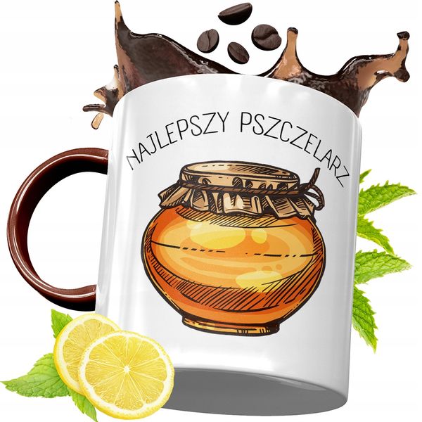 Kubek Bordowy Dla Pszczelarza Na Urodziny Prezent Z Nadrukiem Ze Zdjęciem zdjęcie 1