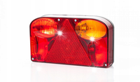 Lampa przyczepki samochodowej z trójkątem żarówki FT-088 LPM lampa tylna L