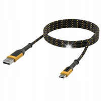 DEWALT KABEL USB-C NA USB-A WZMOCNIONY KEVLAR 100W 1,8M DXMA131-1348-DWG