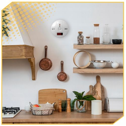 CZUJNIK CZADU TLENKU WĘGLA LCD DETEKTOR CO LCD WYKRYWACZ BEZPRZEWODOWY na Arena.pl