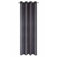 Modna grafitowa firana przelotki EUROFIRANY 240x140