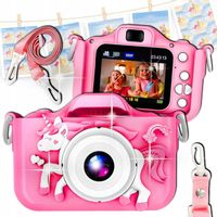 APARAT CYFROWY DLA DZIECI JEDNOROŻEC FOTOGRAFICZNY KAMERA GRY LCD EFEKTY XL