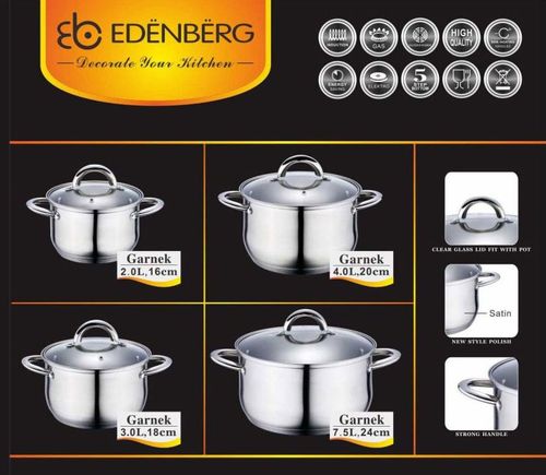 GARNKI EDENBERG JUMBO 8 ELE. [EB-4003] na Arena.pl