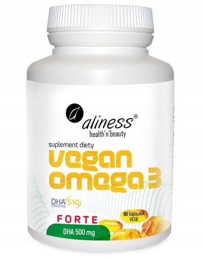 VEGAN OMEGA3 FORTE DHA 500MG X 60 - ALINESS na Arena.pl