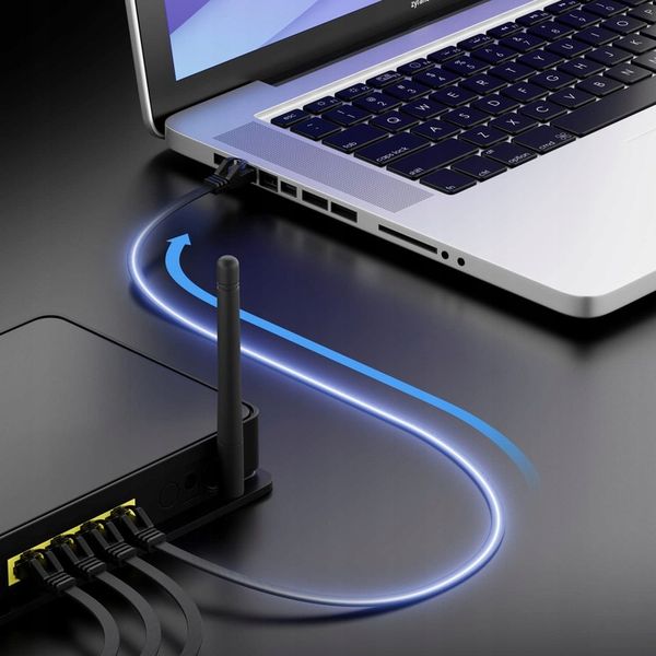 KABEL SIECIOWY LAN ETHERNET PŁASKI SFTP CAT7 5M zdjęcie 9