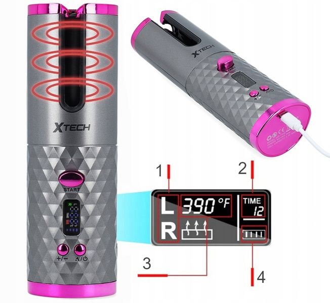 LOKÓWKA DO WŁOSÓW AUTOMATYCZNA CERAMICZNA LCD CURL zdjęcie 12