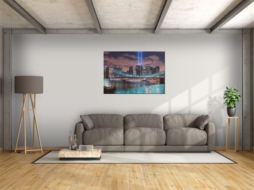 Obraz Panorama Manhattanu 100x70 PŁÓTNO na Arena.pl