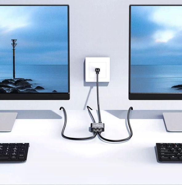 Adapter rozdzielacz mini Switch splitter LAN Ethernet RJ45 2xRJ45 1000M 1GB zdjęcie 2