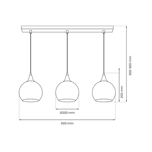 Lampa wisząca MONTE GOLD 3xE27 na Arena.pl