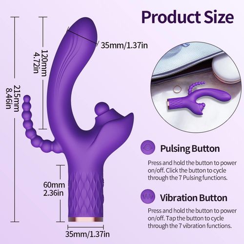 wibrator   patty, 7 vibration functions, 7 ball tapping, usb na Arena.pl
