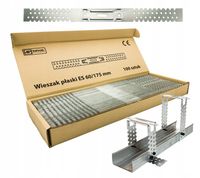 Wieszak płaski ES 60x175 do profili CD60 100szt z blachy ocynk. Płyta GK