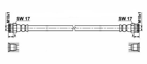 Fiat Tipo 2 Tarcze - Zestaw Przewodów Hamulcowych Teflonowych W Oplocie na Arena.pl