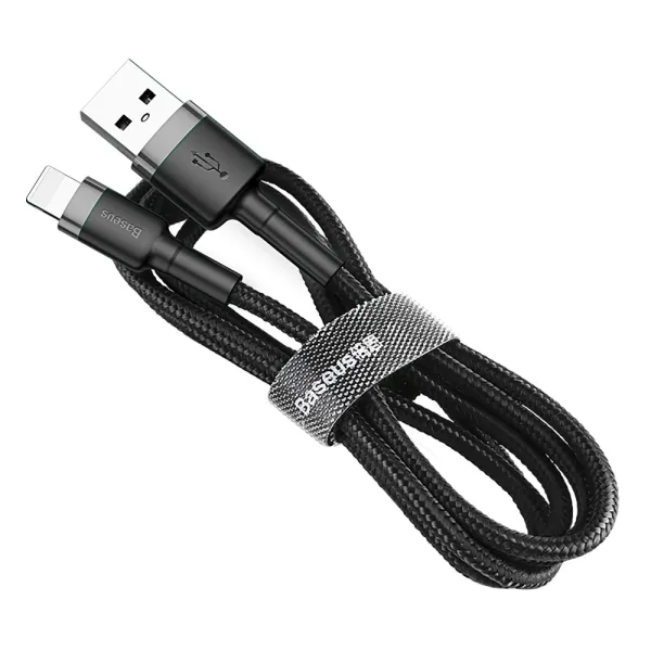 Kabel Baseus Cafule USB-A / Lightning 1.5A QC 3.0 2 m - czarny zdjęcie 1