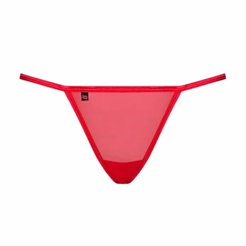 obsessive giftella stringi czerwone s/m elastyczny materiał multistretch na Arena.pl