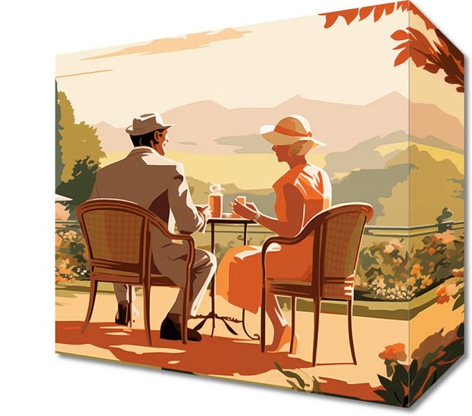 Obraz 20x20cm Retro Randka zdjęcie 1