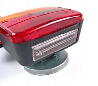 ZESTAW ŚWIATEŁ LAMP DO PRZYCZEPKI PRZYCZEPY TRÓJKAT MAGNES Z MAGNESEM 7,5m