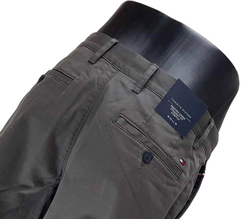 Męskie spodnie Tommy Hilfiger Denton Chino MW0MW08644 szare - W34/L30 na Arena.pl