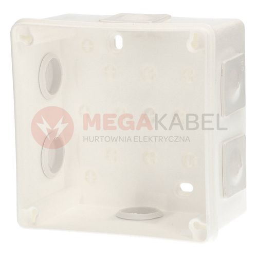 Puszka biała n/t 118x118x68 IP55 duża/guma 053-01 ViPlast na Arena.pl