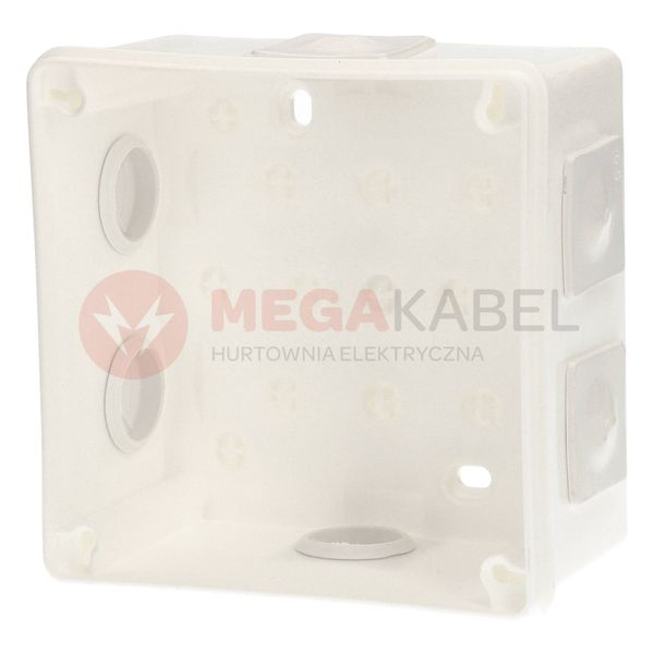 Puszka biała n/t 118x118x68 IP55 duża/guma 053-01 ViPlast zdjęcie 5