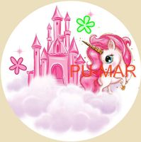 Opłatek na tort Urodziny Jednorożec Konik Pegaz Koń Kuc Tekst Gratis