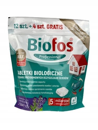 BIOFOS TABLETKI DO SZAMBA 12szt.+ 4 szt. gratis na Arena.pl