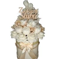 Flower Box Świece Sojowe Wieczny Bukiet Kwiat Prezent Ślub Wesele Para