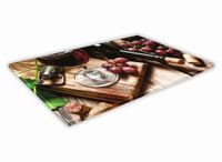 SZKLANA DESKA KUCHENNA 60x20 237c Czerwone wino