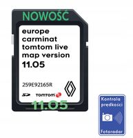 MAPA TOMTOM CARMINAT LIVE 11.05 2023/2024 RENAULT