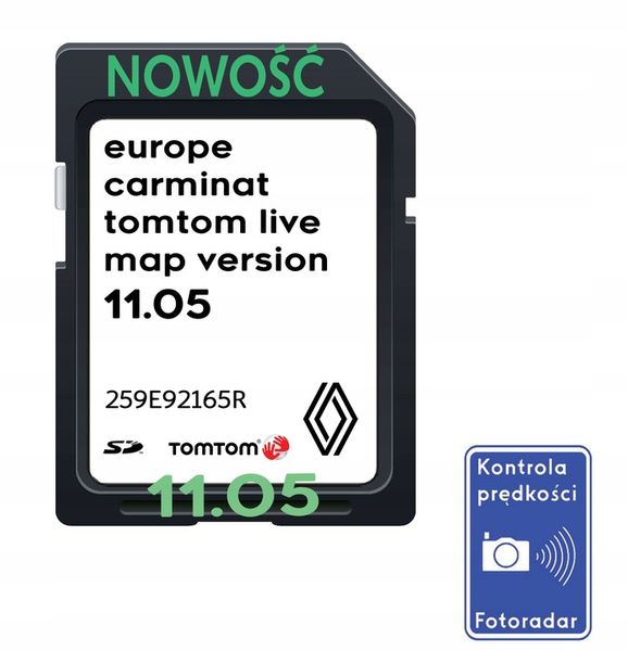 MAPA TOMTOM CARMINAT LIVE 11.05 2023/2024 RENAULT zdjęcie 1