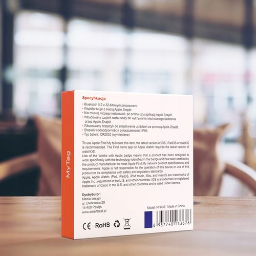 MyTag AirTag Lokalizator Przedmiotów Apple Find My Bluetooth Granatowy na Arena.pl