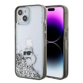 Karl Lagerfeld KLHCP15SLKCNSK iPhone 15 6.1" transparent hardcase Liquid